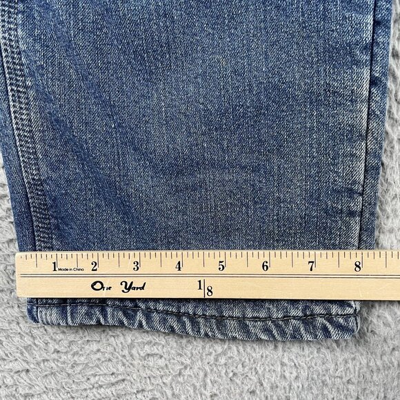 Wrangler Thermal Carpenter Jeans Mens 32x32 9FLWST Denim Workwear - Picture 7 of 9